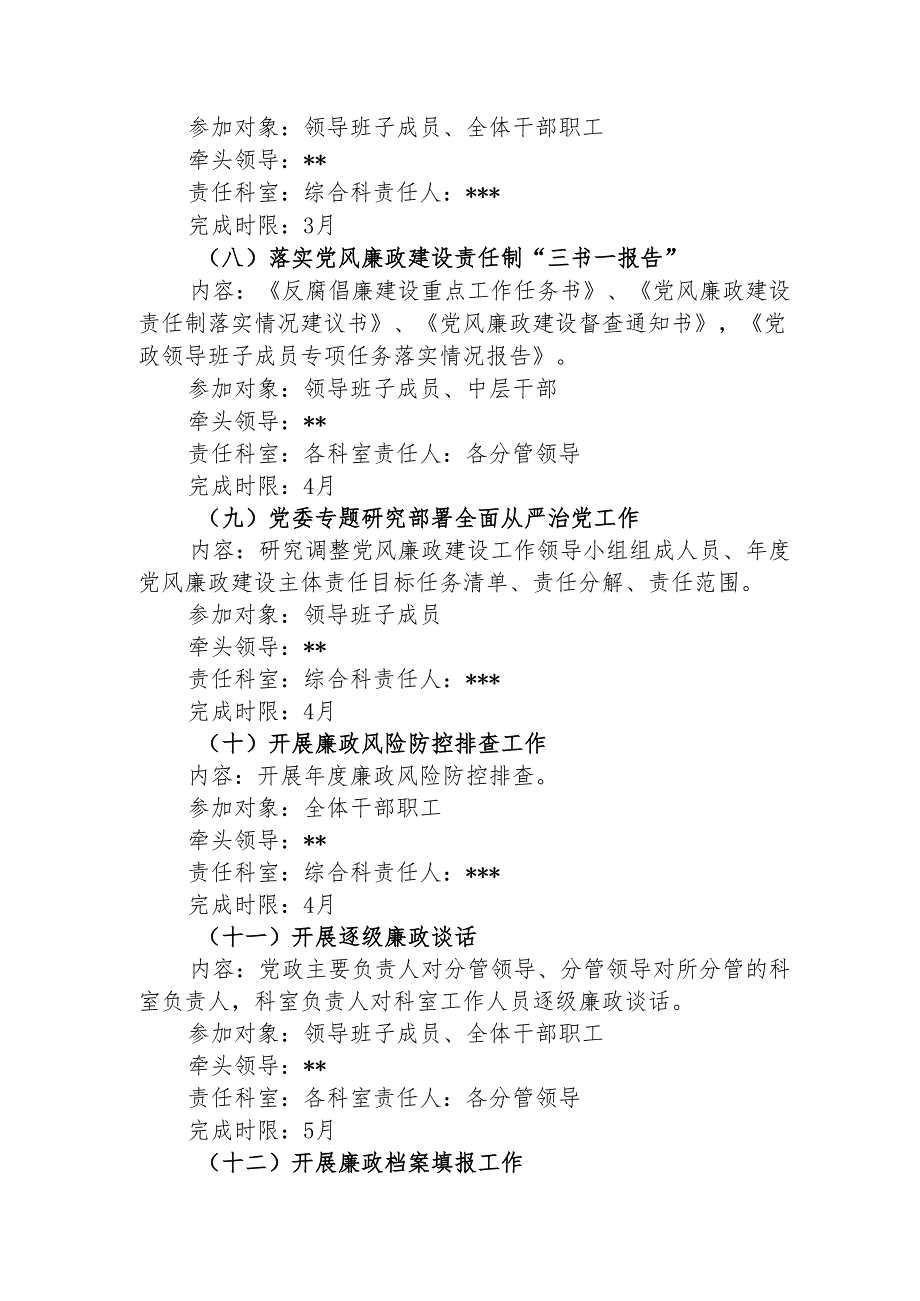 项目建管中心党风廉政建设主体责任清单（最新分享）.docx_第3页