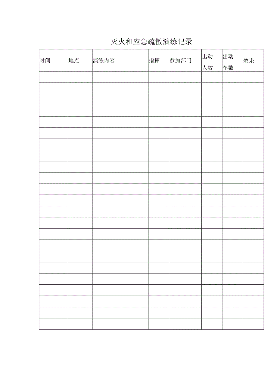 灭火和应急疏散演练记录.docx_第1页