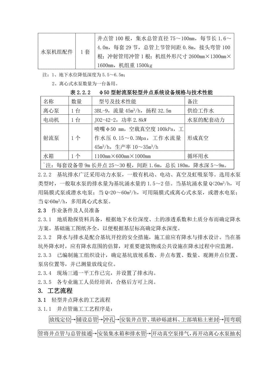 基坑开挖降水与排水施工工艺标准.doc_第2页