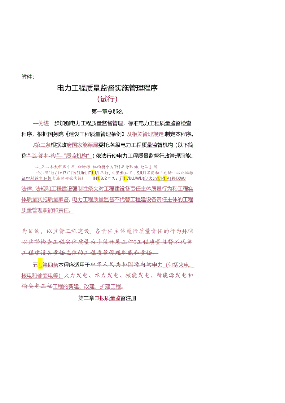 电力工程质量监督工作实施管理程序(新格式).docx_第1页