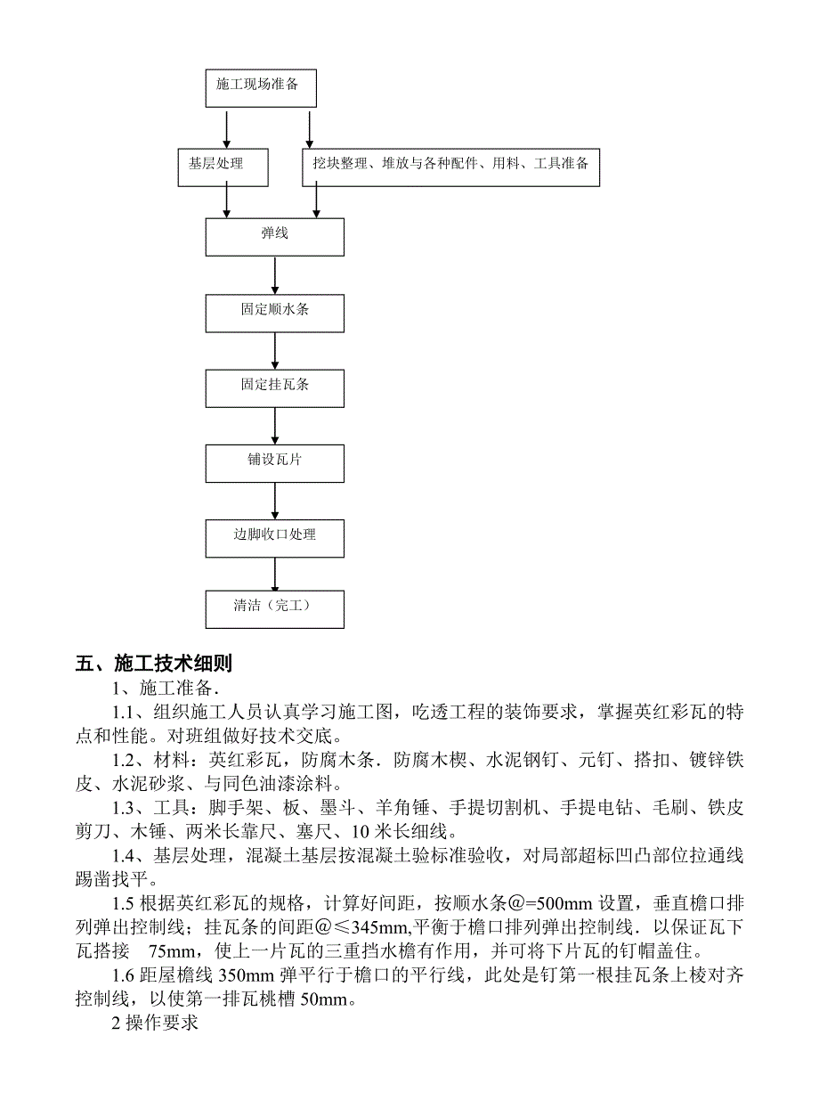 大坡度及四坡尖脚屋面英红彩瓦挂施工法.doc_第3页