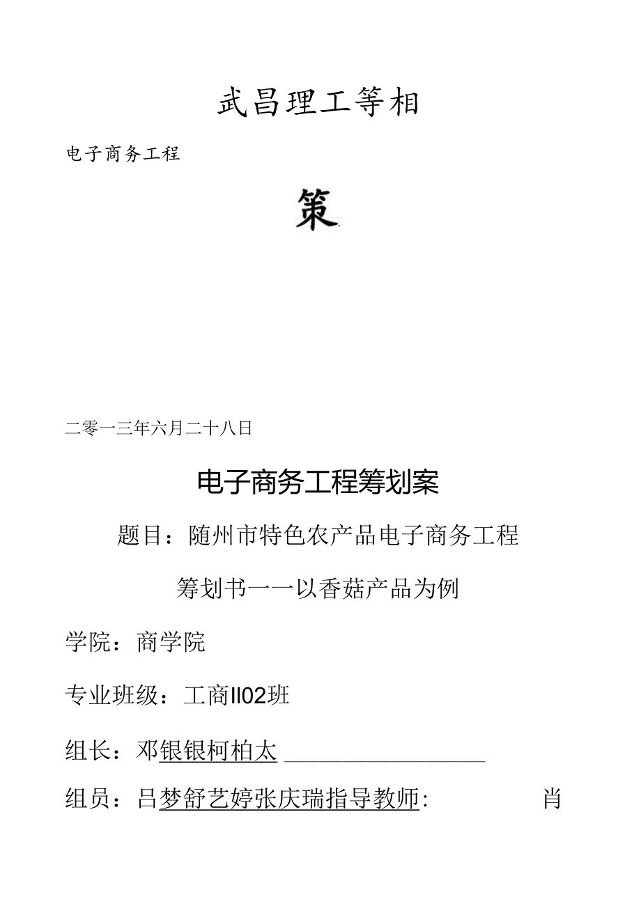 电子商务策划书.docx_第1页