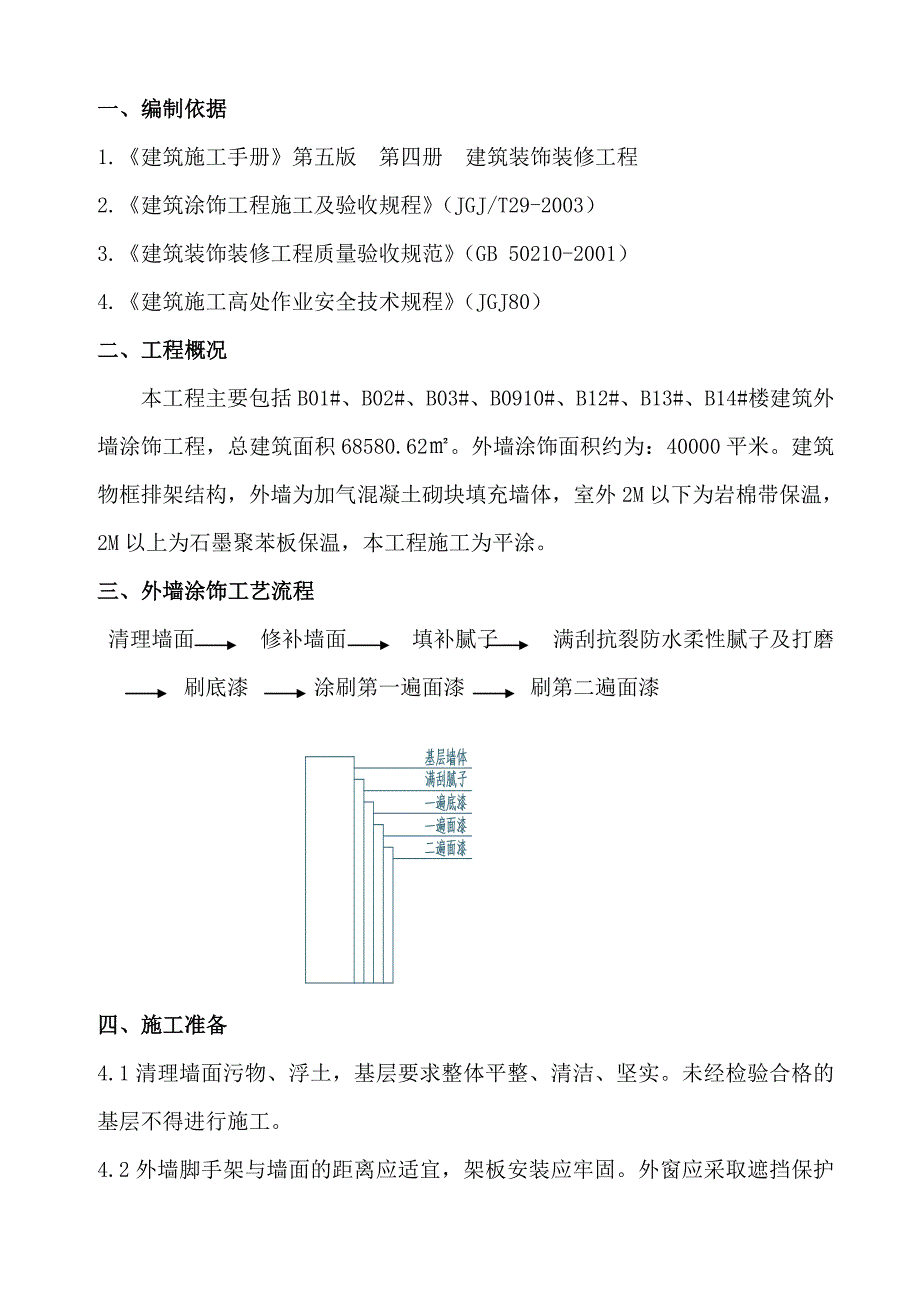 外墙漆平涂施工方案.doc_第1页