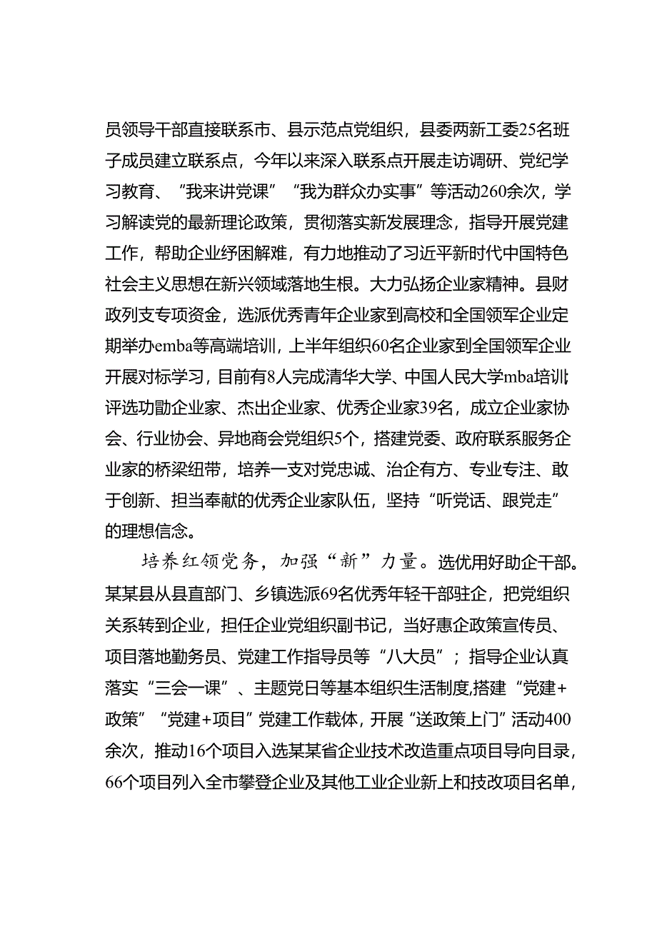 某某县在2024年上半年全市新兴领域党建工作专题推进会上的交流发言.docx_第2页