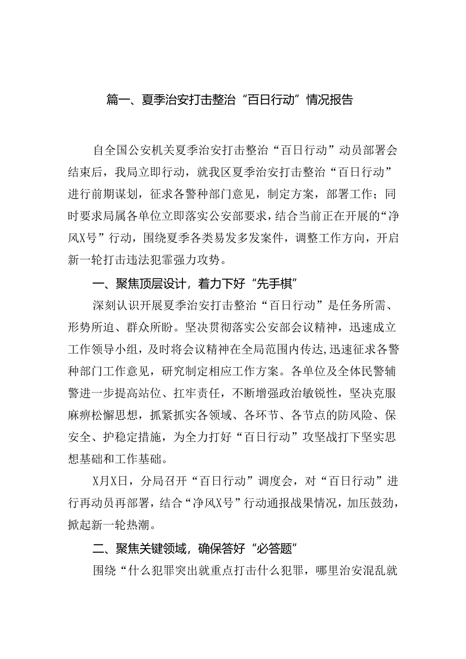 (八篇)夏季治安打击整治“百日行动”情况报告精选资料.docx_第2页