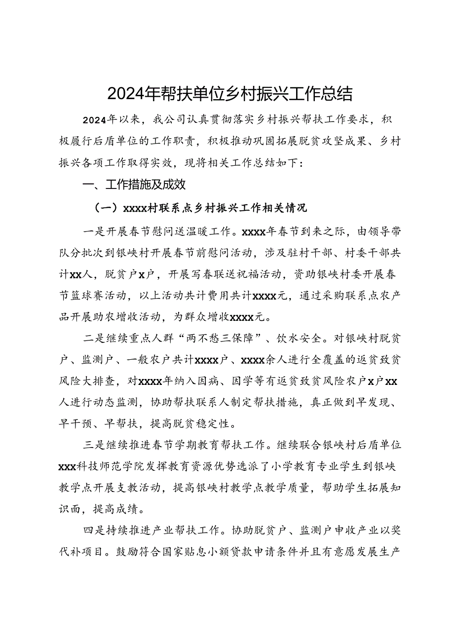 公司2024年帮扶单位乡村振兴工作总结.docx_第1页