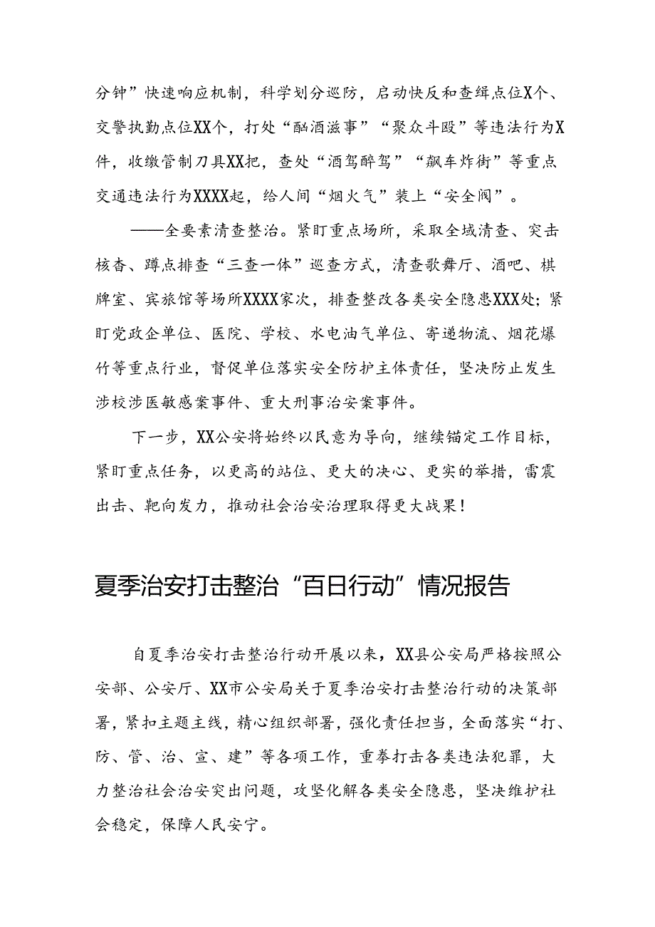 2024年公安夏季治安打击整治行动工作总结15篇.docx_第3页