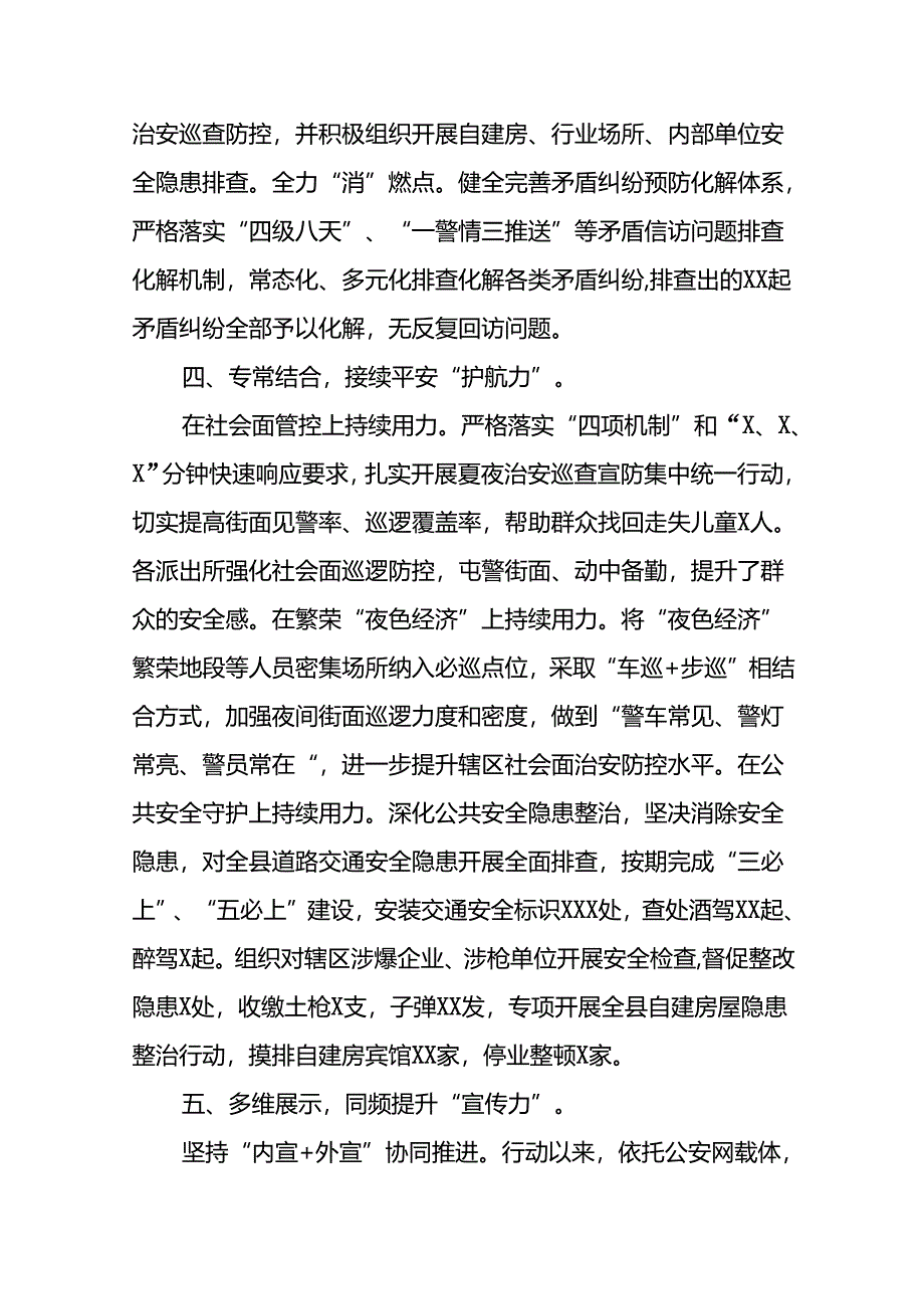 二十八篇2024年公安夏季治安打击整治“百日行动”总结报告.docx_第3页