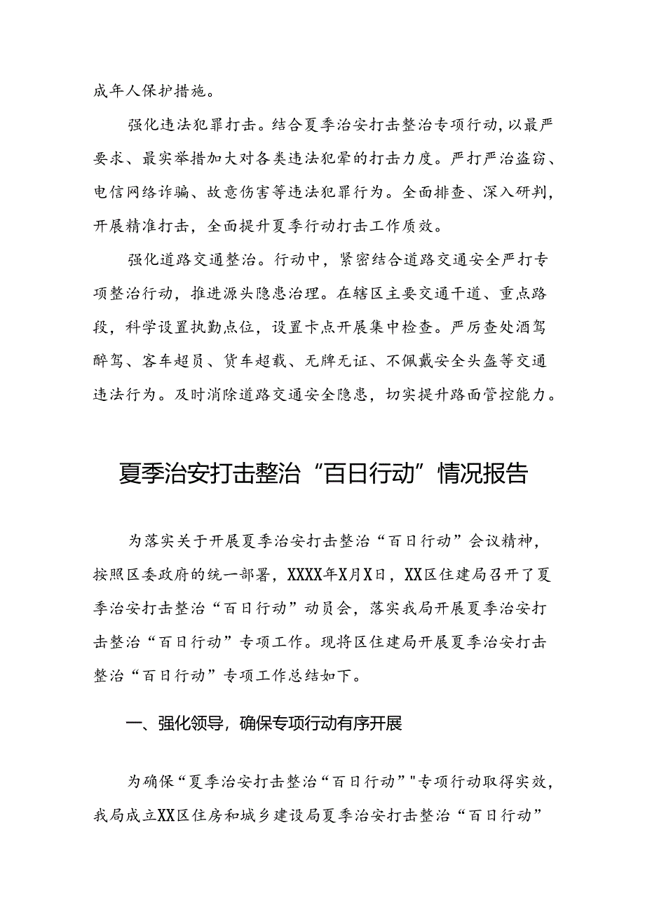 九篇2024年开展夏季治安打击整治“百日行动”工作总结.docx_第2页