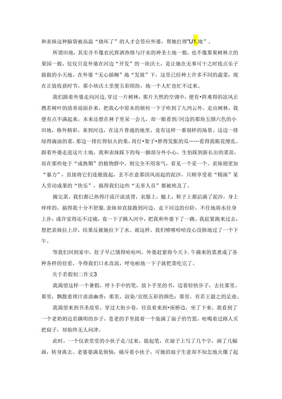 关于暑假初二作文.docx_第2页