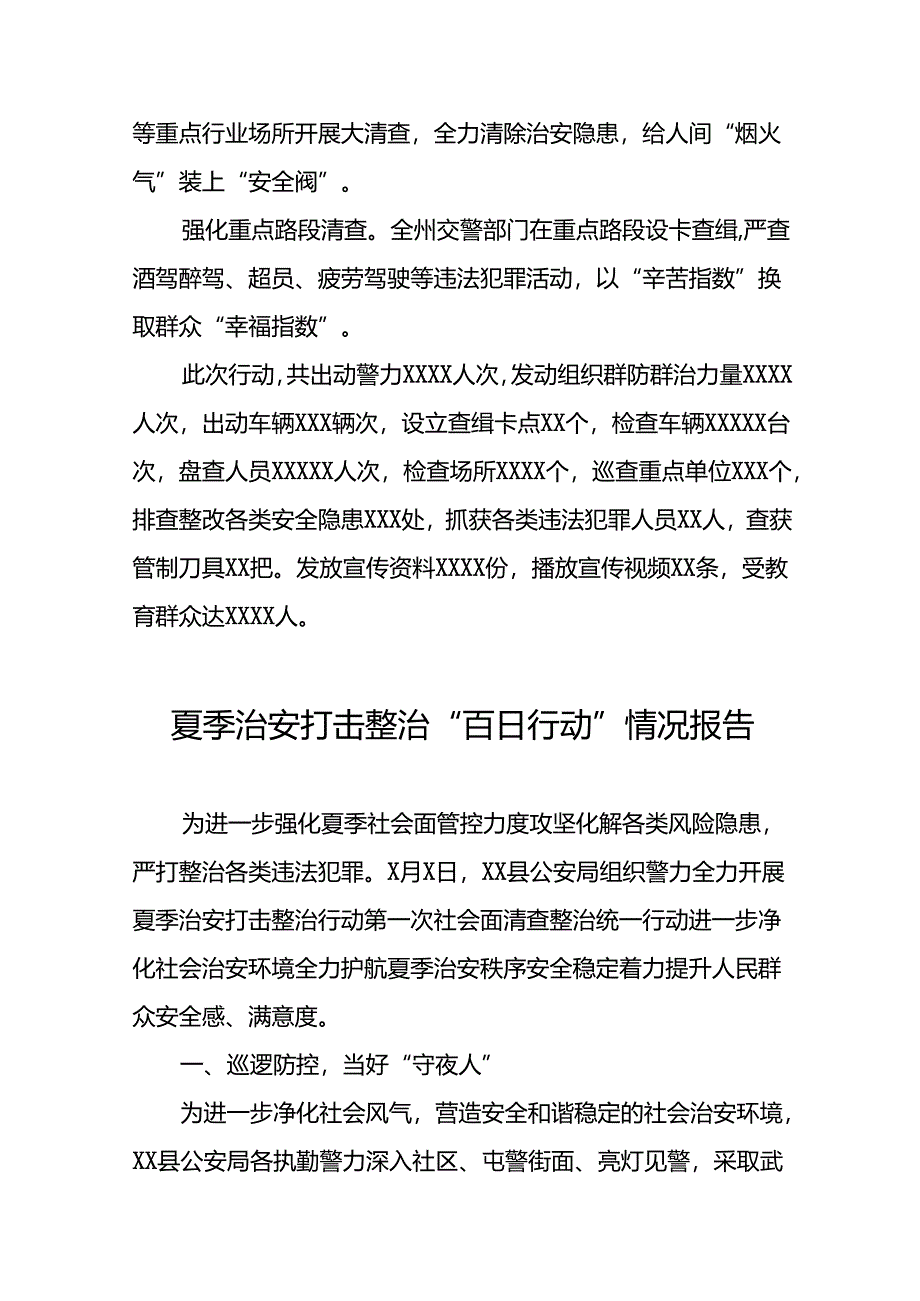 二十三篇2024年夏季治安打击整治“百日行动”情况报告.docx_第2页