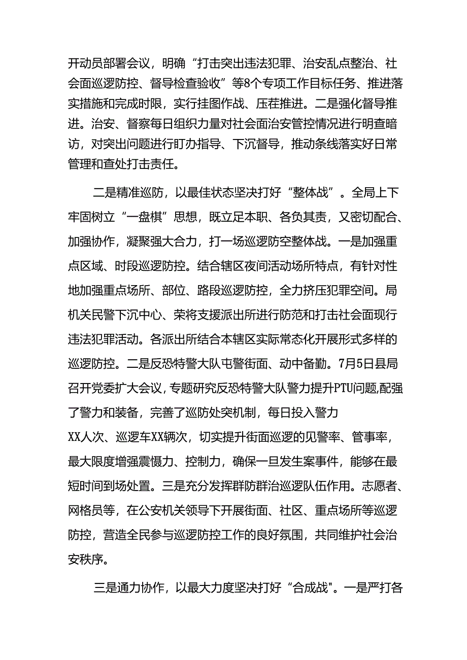 九篇2024年夏季治安打击整治“百日行动”总结汇报.docx_第3页