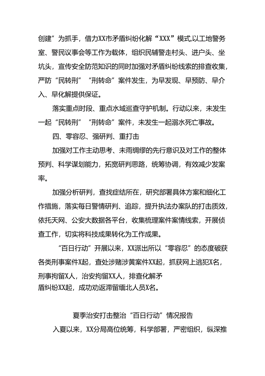 (27篇)2024年夏季治安打击整治专项工作总结.docx_第3页