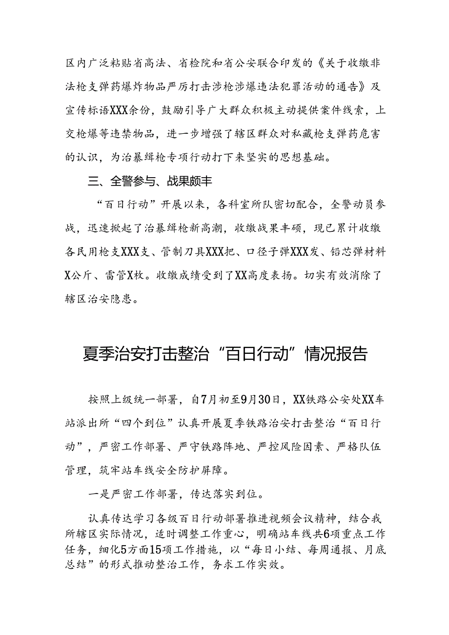 九篇2024年夏季治安打击整治“百日行动”专项总结.docx_第2页