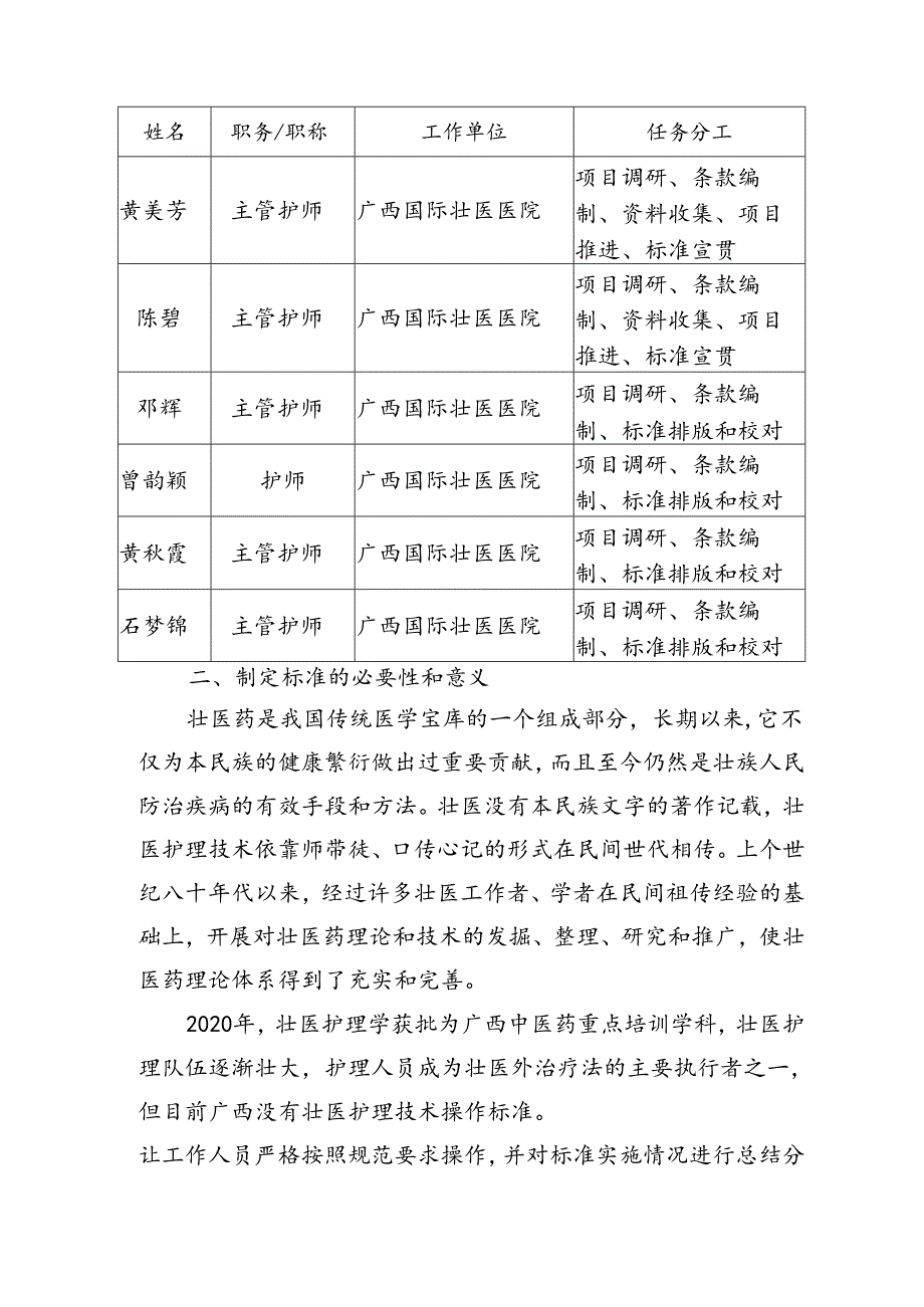 广西地方标准《壮医鲜药外敷治疗护理技术操作规范》编制说明.docx_第1页