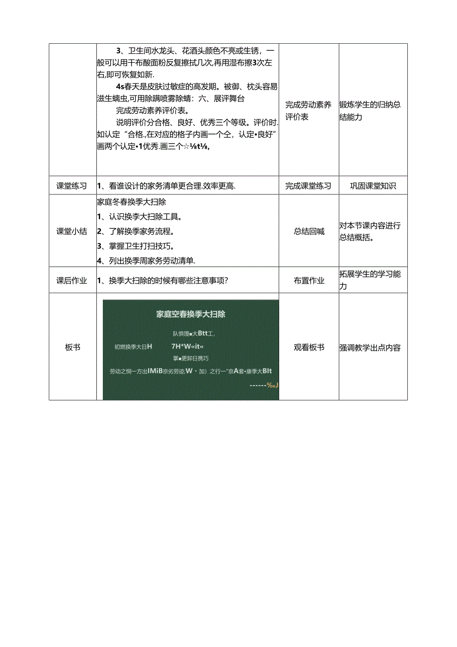 湘教版劳动实践六年级下册劳动周任务2《家庭冬春换季大扫除》教案.docx_第3页