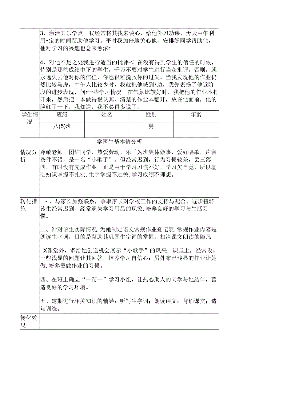 教师辅导学生记录表格模板.docx_第3页