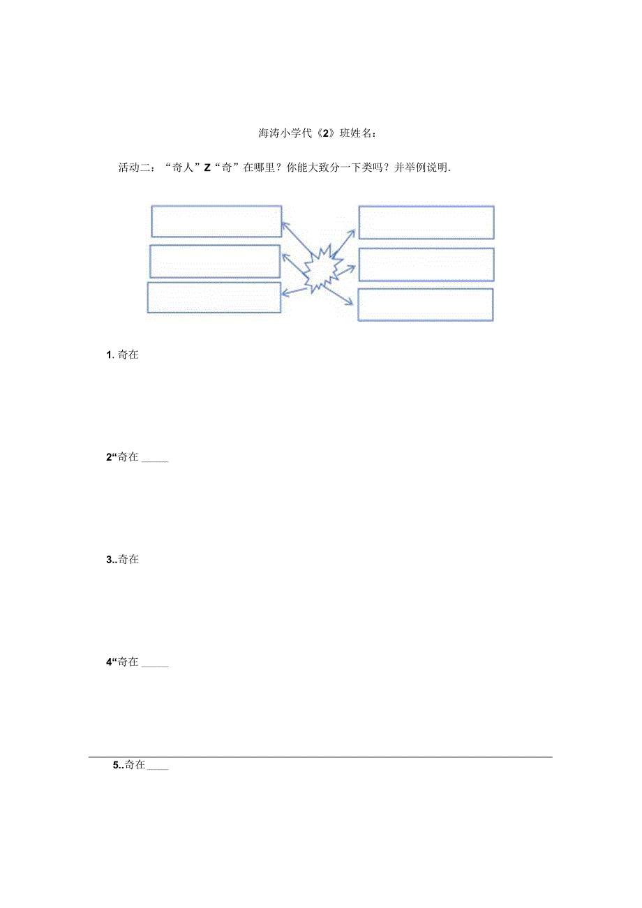 小学教学：《俗世奇人》阅读单.docx_第2页