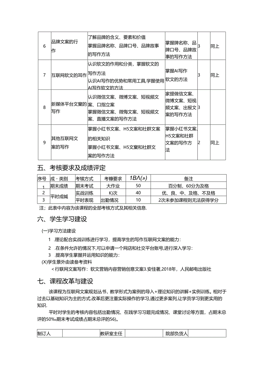 新媒体营销：营销方式+推广技巧+案例实训（微课版 第2版）j教学大纲、习题答案.docx_第2页