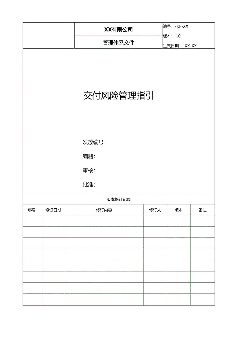 房地产运营 -交付风险管理指引.docx_第1页