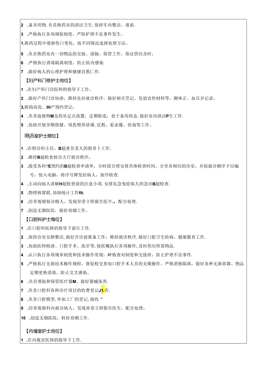 门诊护士岗位说明书.docx_第3页