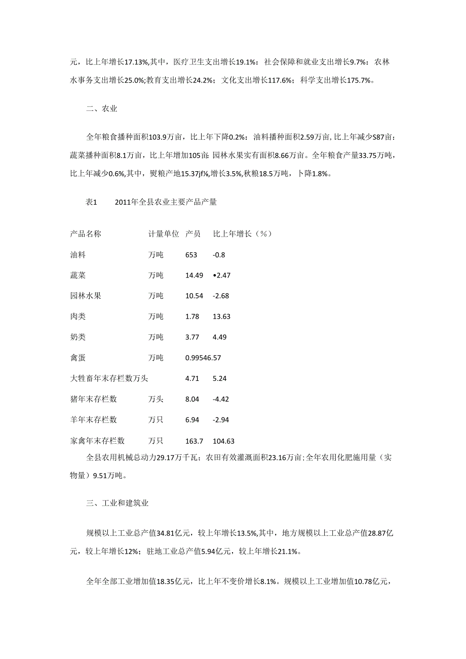 蓝田县2011年国民经济和社会发展统计公报.docx_第2页