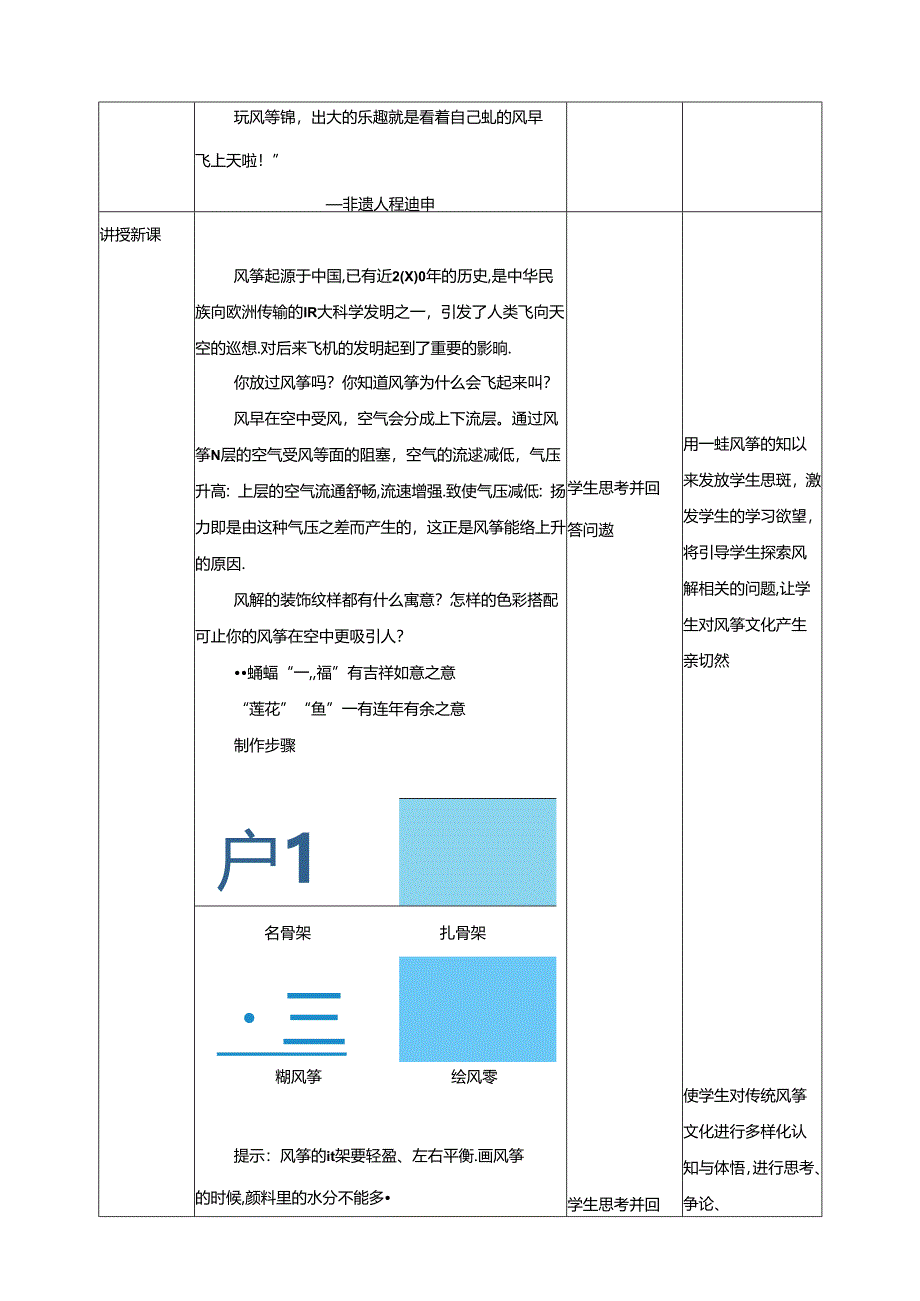 风筝风筝飞上天教案 浙美版美术五年级下册.docx_第2页