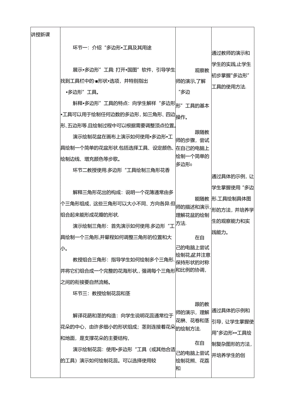 第13课 画多边形 教案4 三上信息科技黔教版.docx_第2页