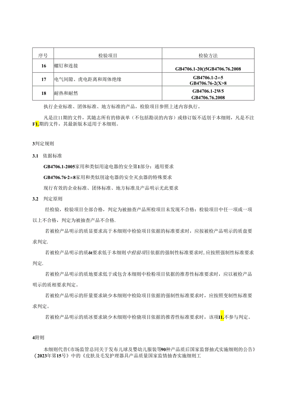 重庆市灭虫器产品质量监督抽查实施细则 （2024年版).docx_第2页