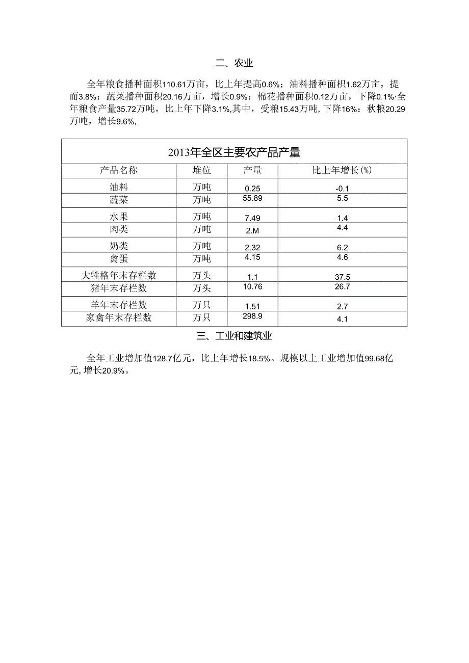 西安市长安区2013年国民经济和社会发展统计公报.docx_第2页