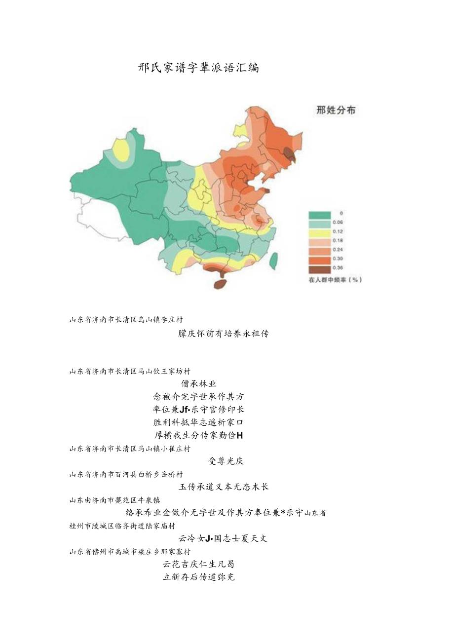 邢氏宗亲字辈汇编.docx_第1页