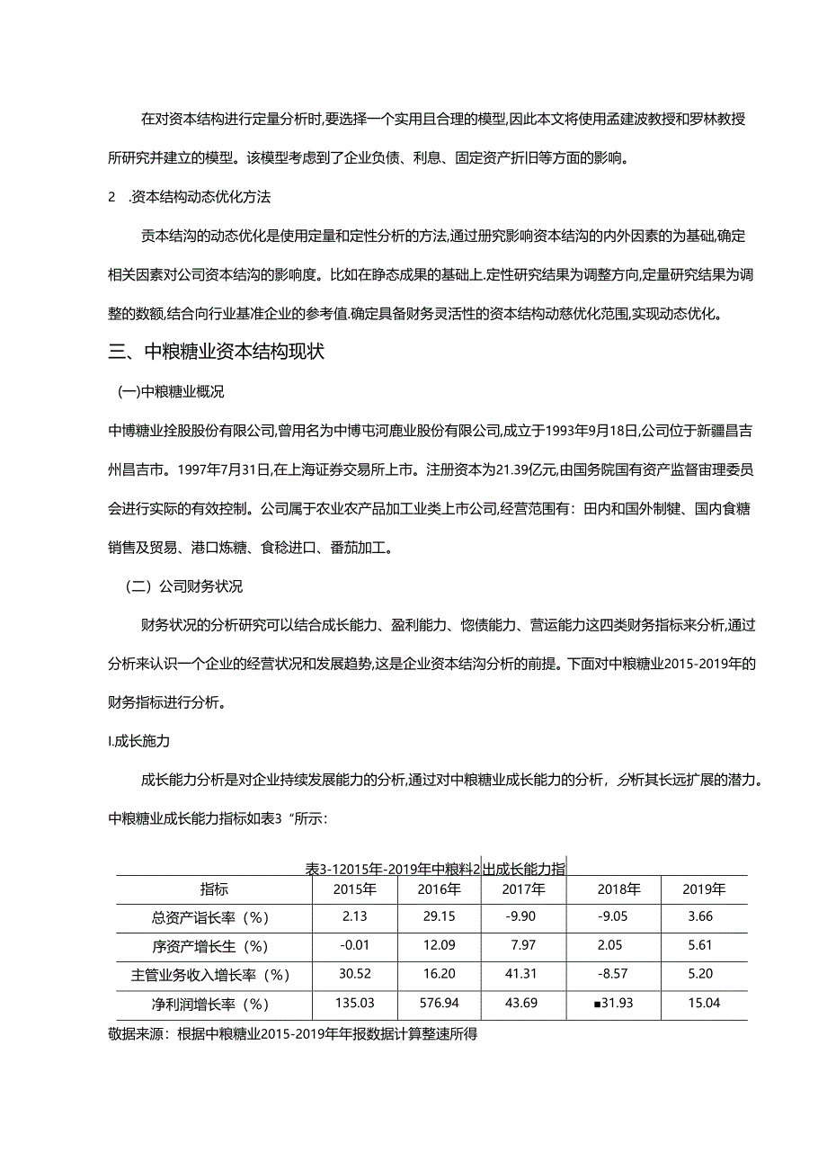 【《农业上市公司资本结构分析及优化研究：以中粮糖业为例（图表论文）》13000字】.docx_第3页