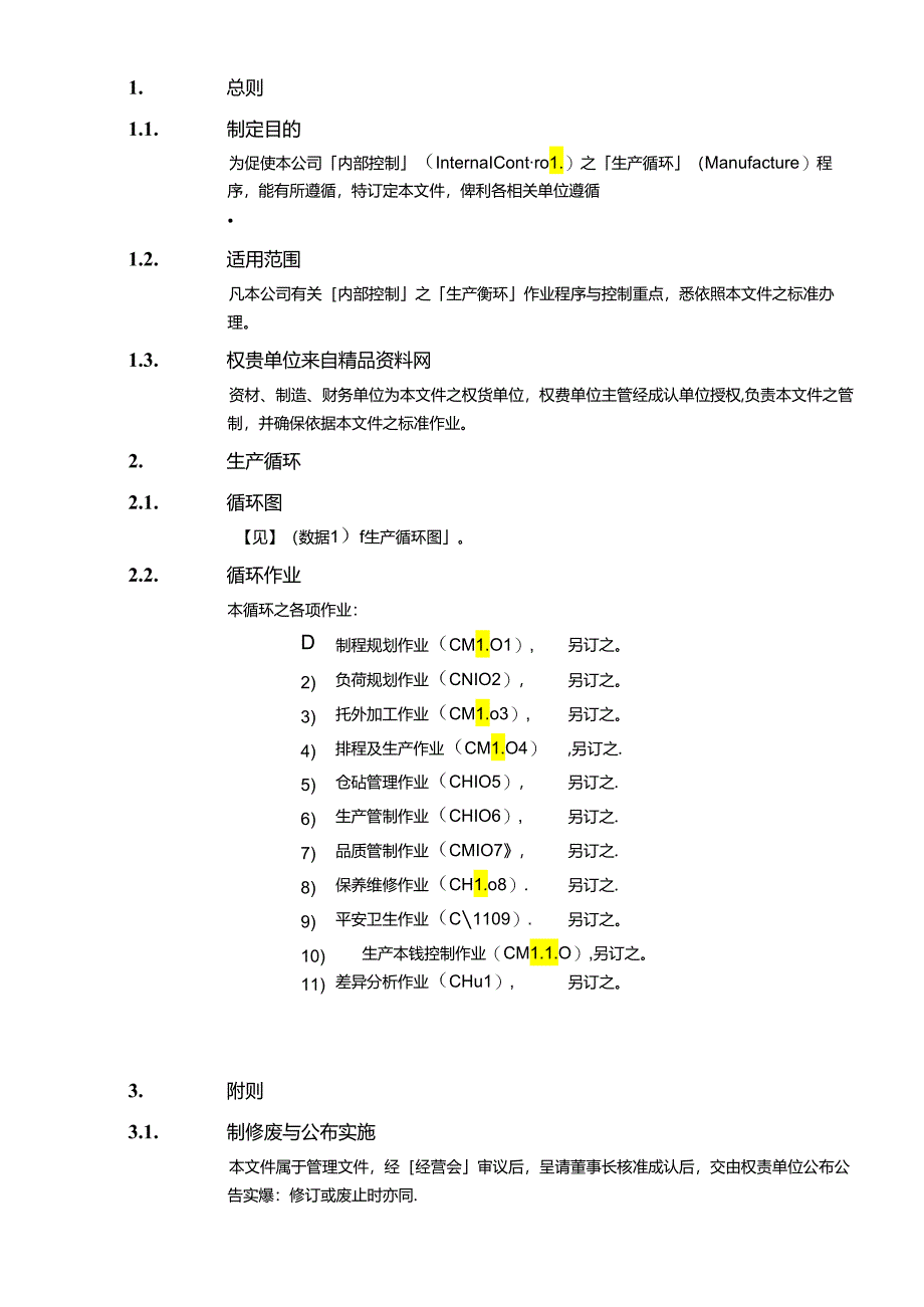 【内部控制制度：生产循环（总说明）】.docx_第3页