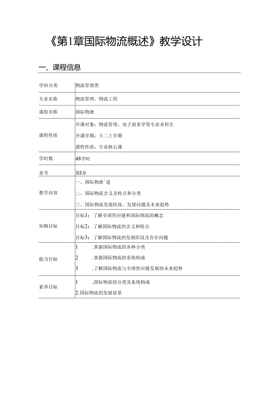 国际物流教学教案.docx_第2页