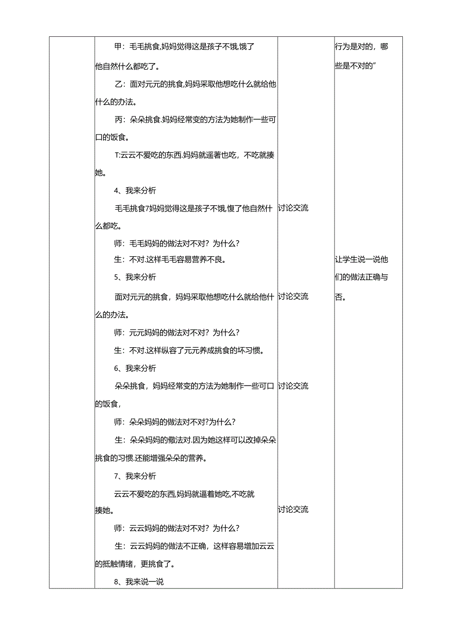 二年级文明礼仪教育第2单元第4课《挑食习惯不可取》 教案.docx_第2页