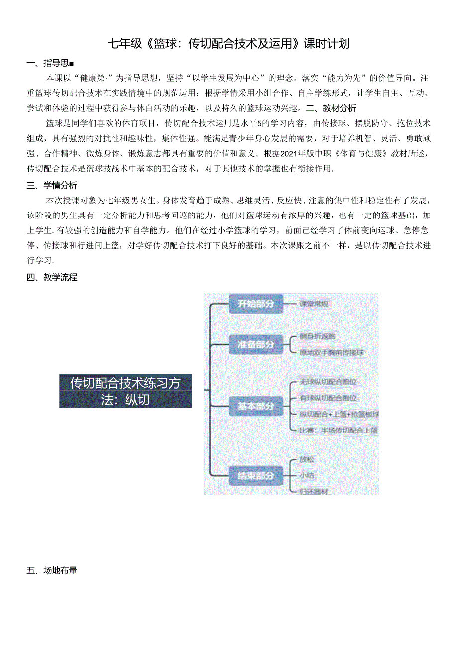 初中体育：原创七年级篮球：传切配合技术及运用.docx_第3页