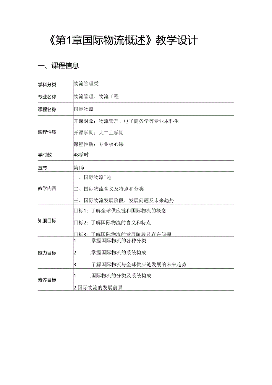 国际物流教学教案.docx_第2页