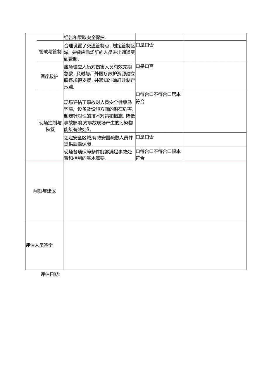 企业单位应急演练评估表.docx_第3页