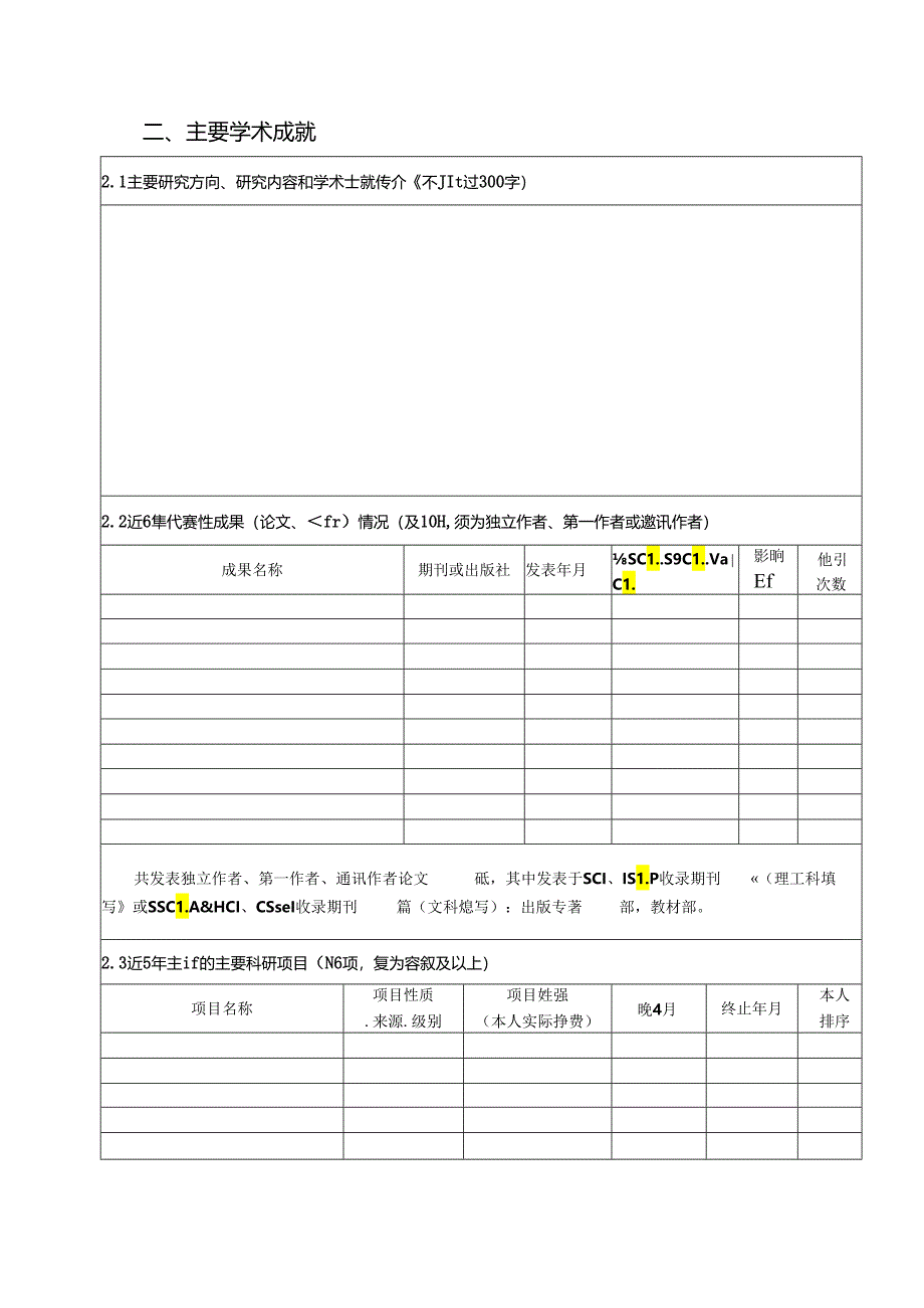 公开招聘二级学院院长应聘报名表.docx_第2页