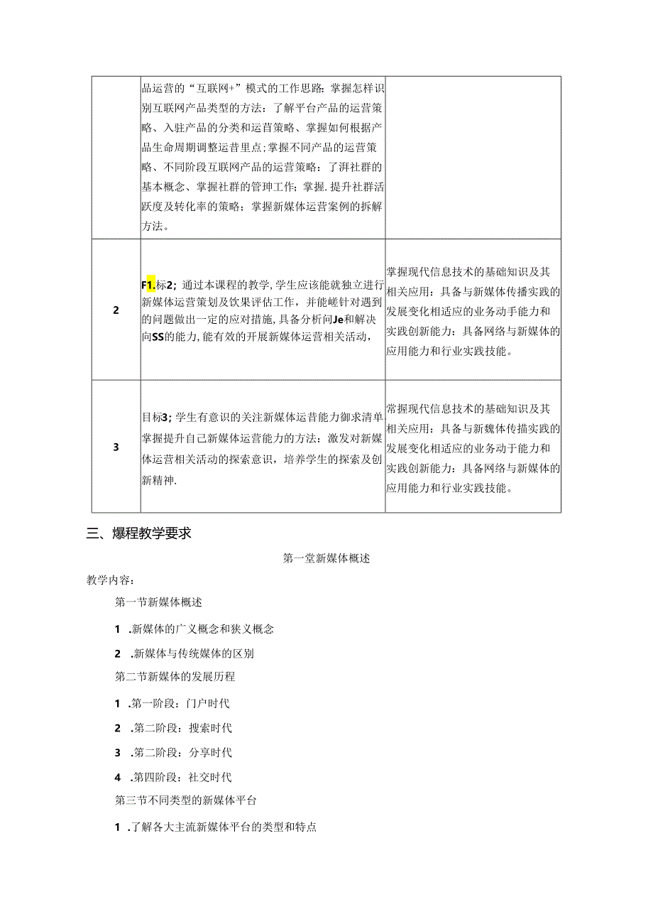 《新媒体运营》教学大纲(2022版).docx_第2页