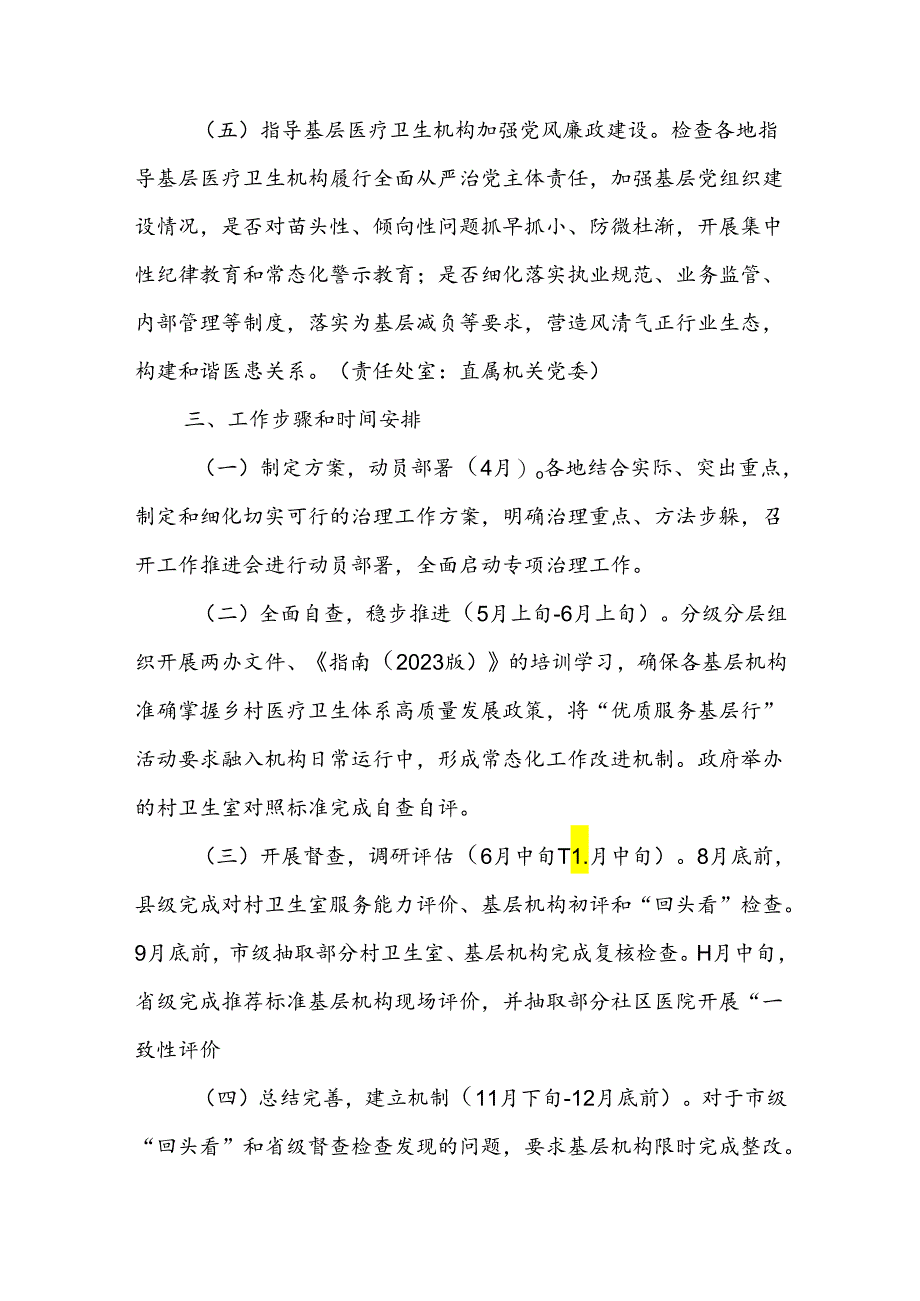 XX市基层医疗卫生服务问题专项治理工作方案.docx_第3页