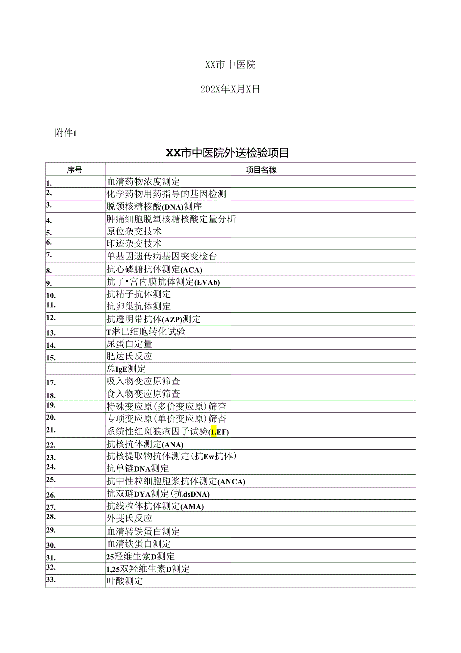 XX市中医院外送检验项目咨询公告（2024年）.docx_第2页