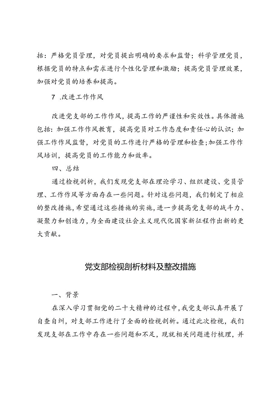 2024年党支部检视剖析材料及整改措施（3篇）.docx_第3页