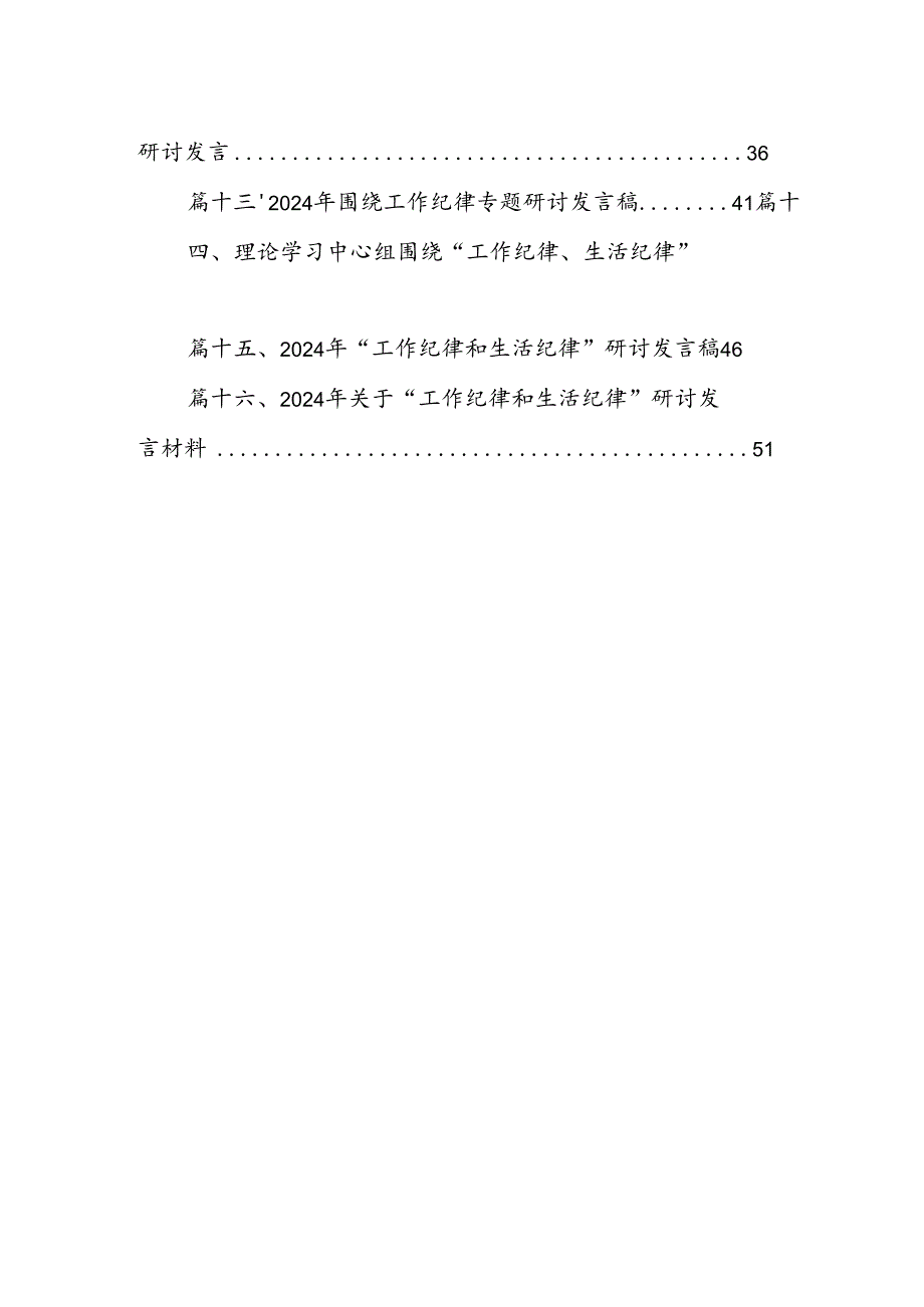 2024年理论学习中心组全面围绕“工作纪律”专题研讨发言稿（共16篇）.docx_第2页