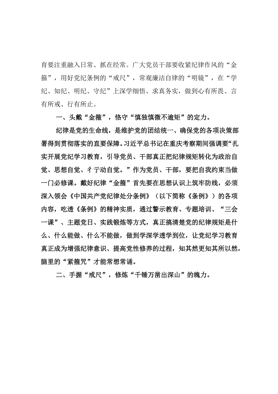 公安民警党纪学习教育心得体会研讨发言材料5篇供参考.docx_第2页