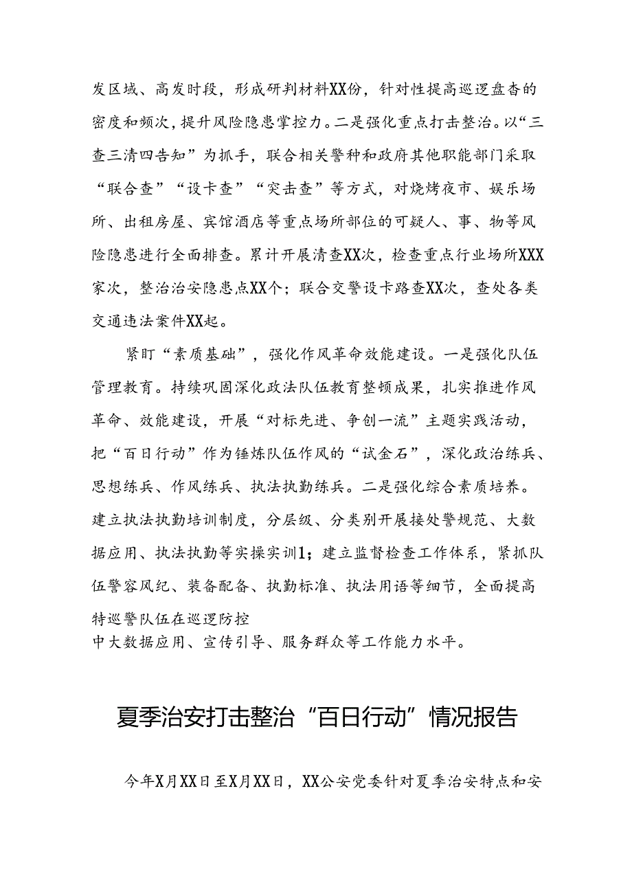 公安推进夏季治安打击整治“百日行动”总结(十篇).docx_第3页