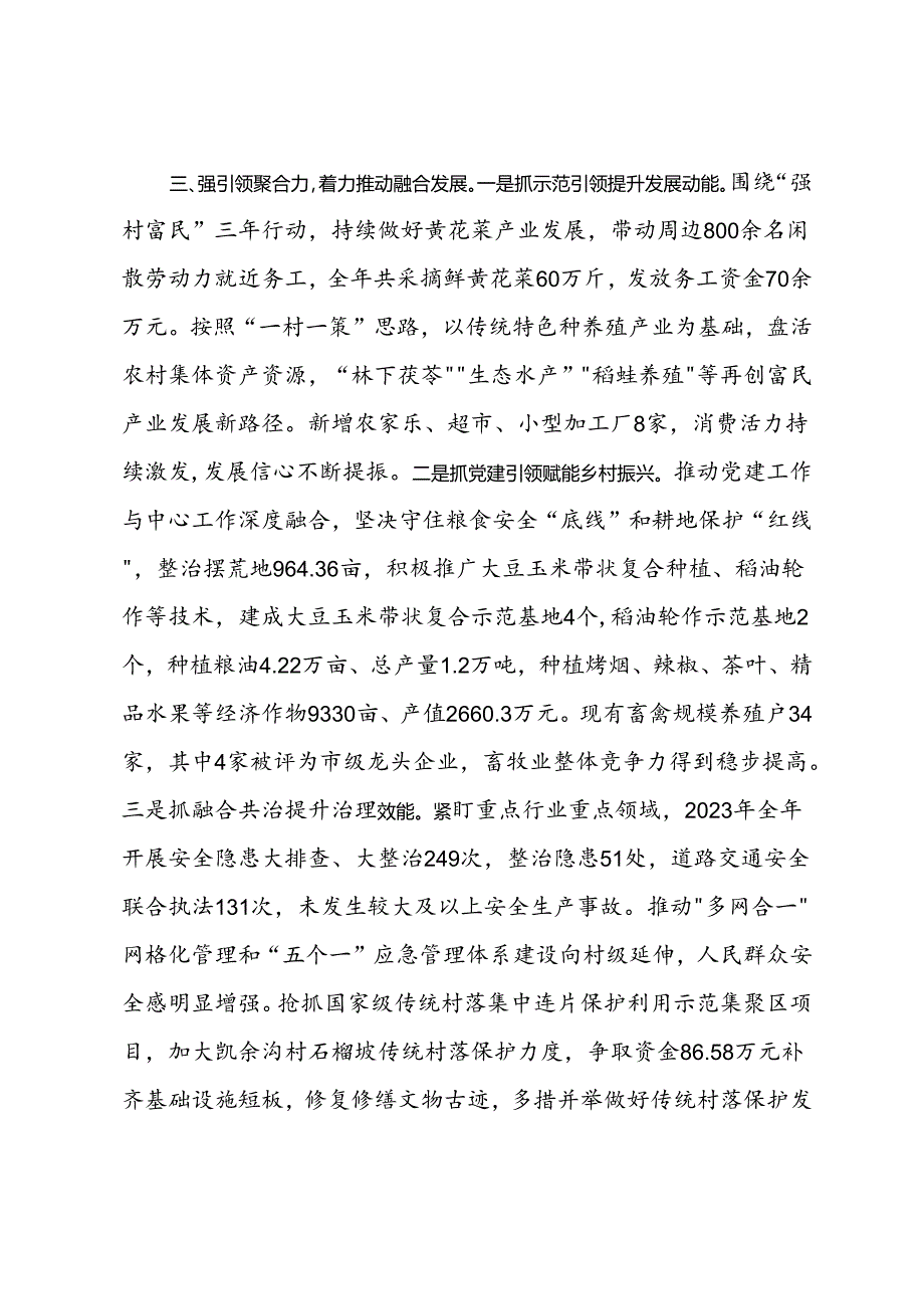 乡党委书记在2024年县党建工作经验分享会上的交流发言.docx_第3页