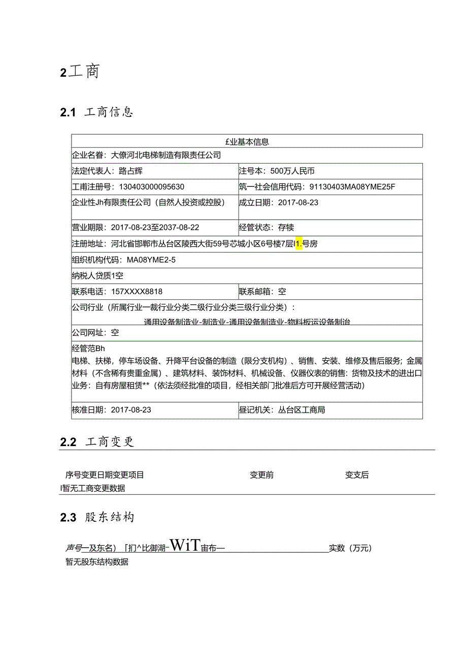 大儒河北电梯制造有限责任公司介绍企业发展分析报告模板.docx_第3页