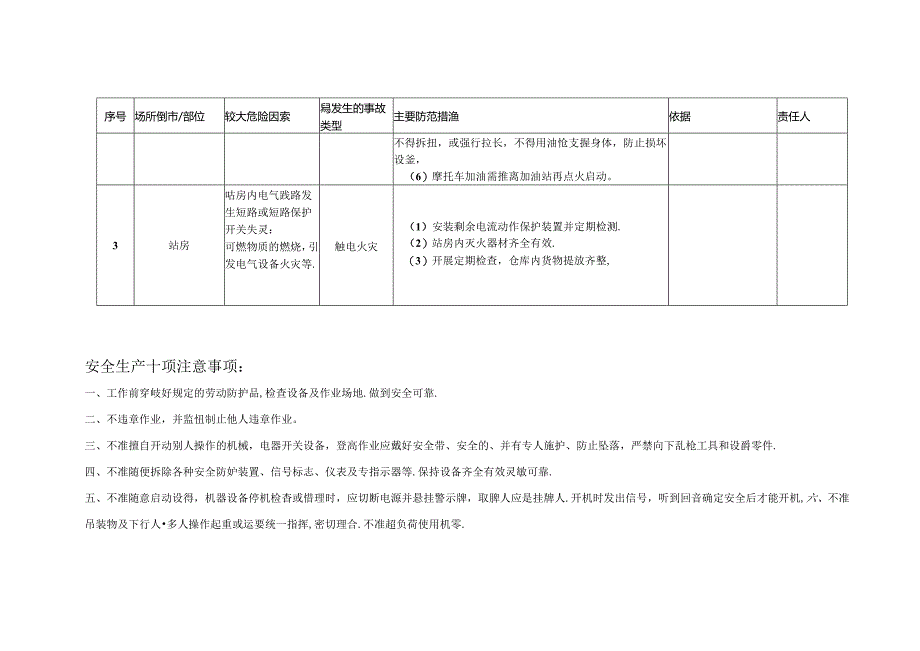 加油站企业安全风险辨识分级管控清单模板.docx_第3页