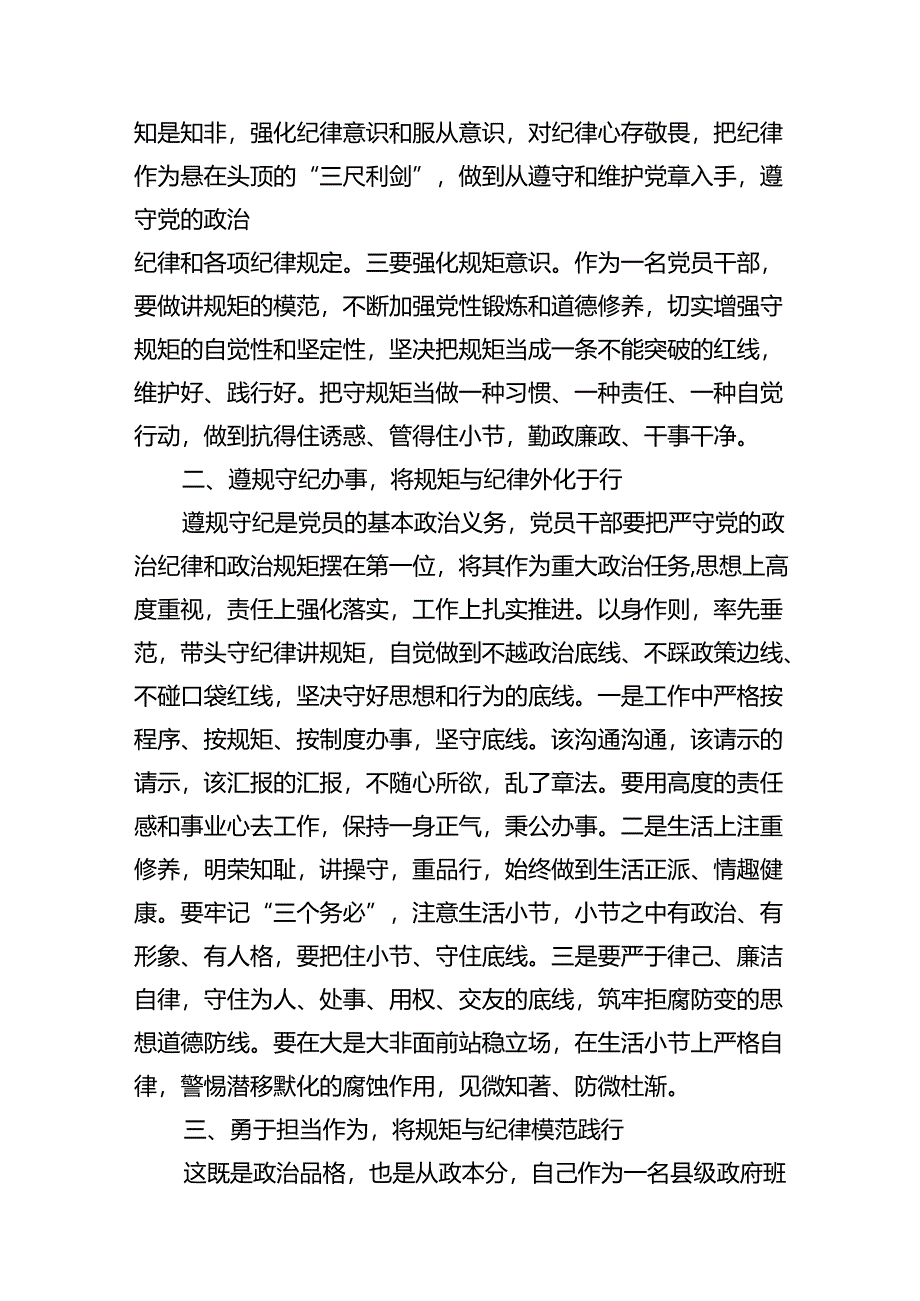 党支部2024年开展集中性纪律教育专题研讨交流发言心得体会感想（共10篇）.docx_第3页